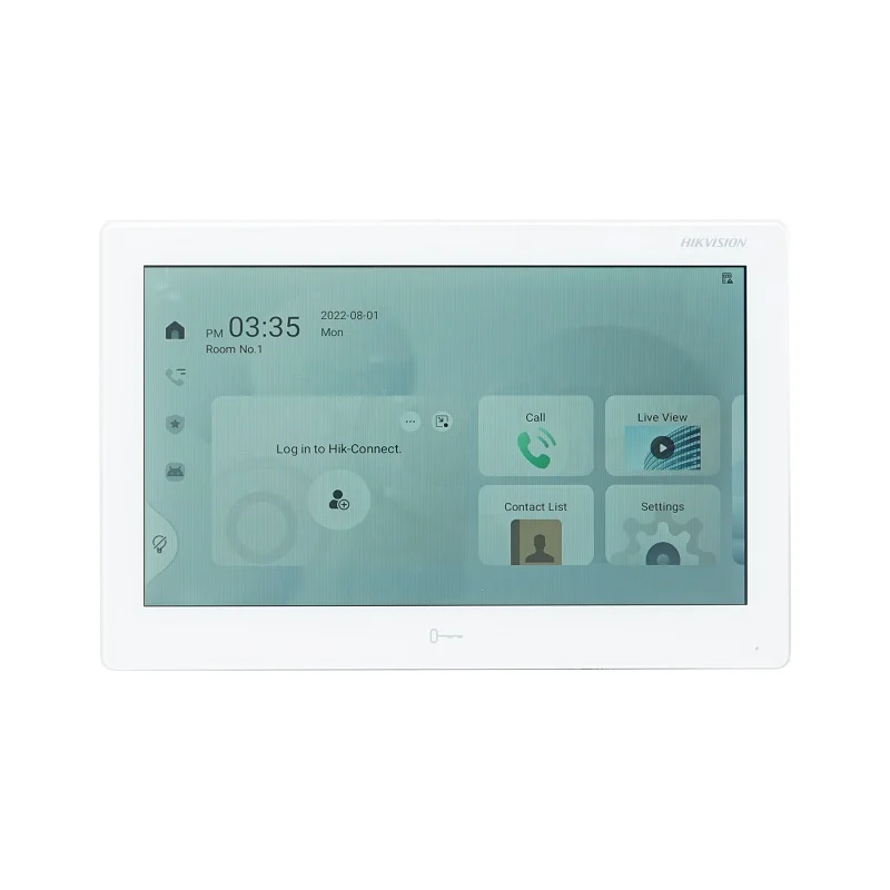 HIKVISION internationale versie 10 inch DS-KH9510-WTE1(B) binnenmonitor, 802.3af POE, app Hik-connect, WiFi, video-intercom