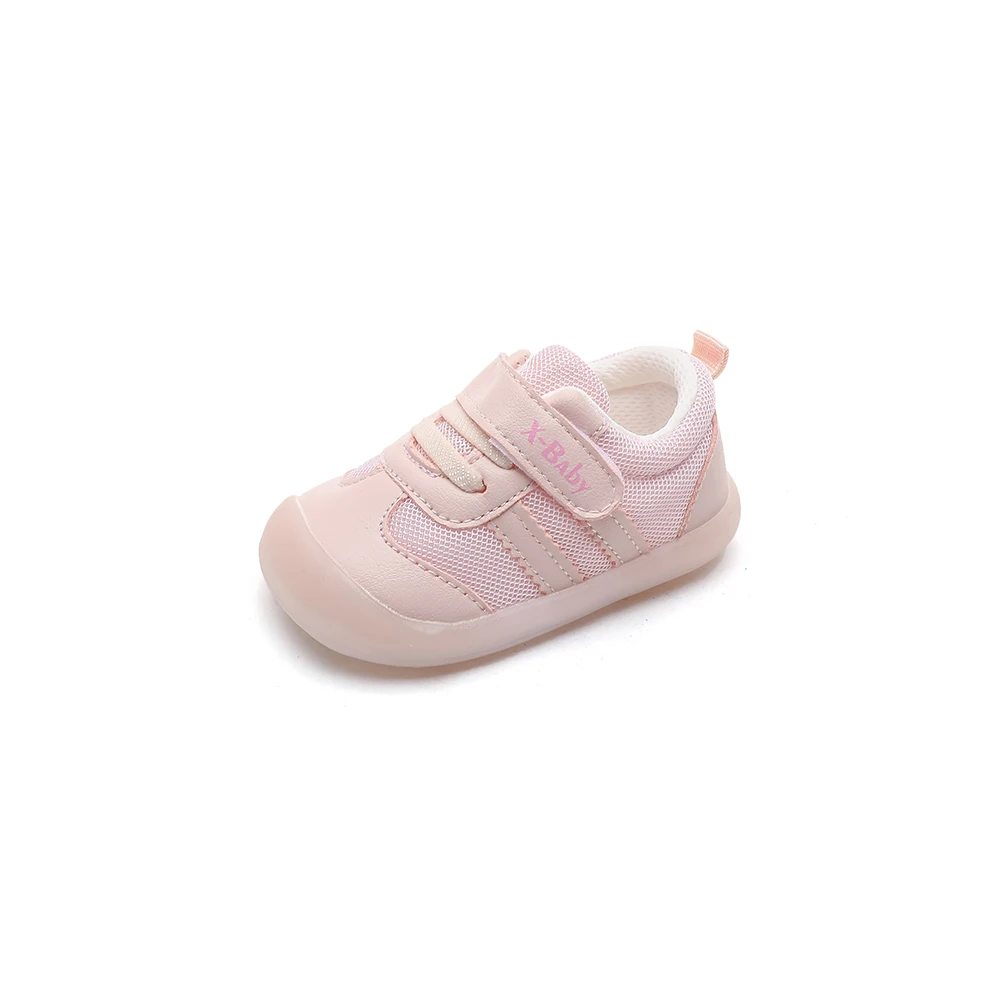 Bebê meninos meninas outono cor sólida frutas fundo macio sapatos de bebê malha respirável sapatos de caminhada