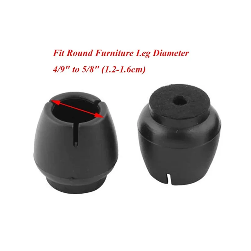 24Pcs Đen Đồ Chân Chân Miếng Lót Silicon Tầng Bảo Vệ Cho Trang Trí Ghế Chân Mũ Chống Trơn Trượt Bàn Chân sàn Gỗ Bảo Vệ