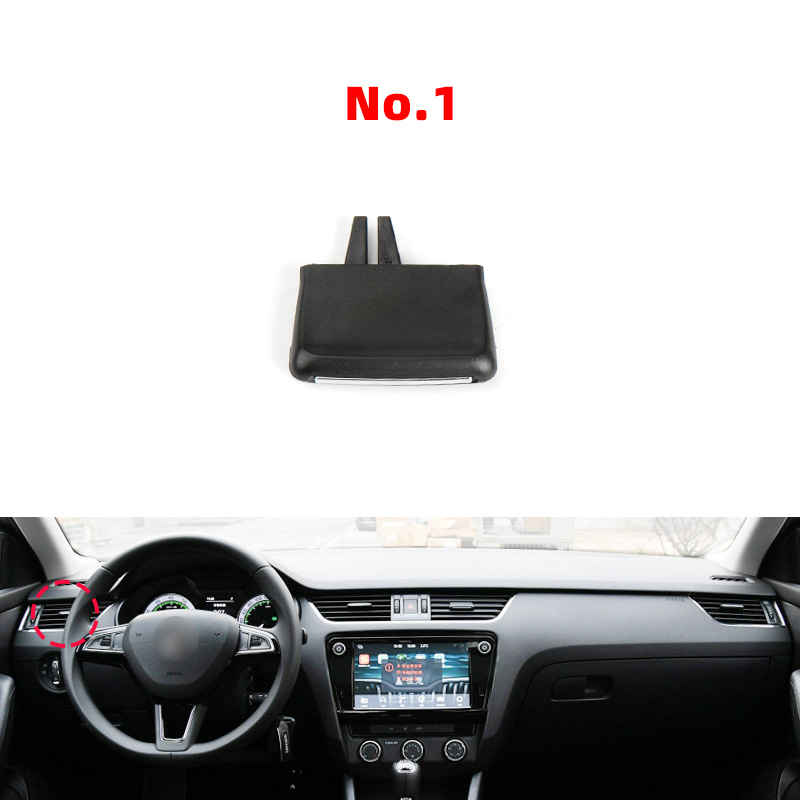 New Adjustment Plectrum Knob Dash Air Vent Grill Pick Trim Silde Cilp For Skoda Octavia 3 MK3 A7 2018 2019 2020 2015 2016 2017