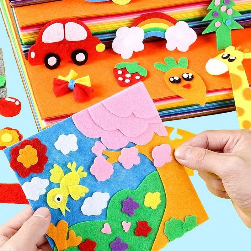 1 шт. листы фетровой ткани DIY ремесла валяние нетканый материал для лоскутного шитья школьные проекты украшения 18 разных цветов
