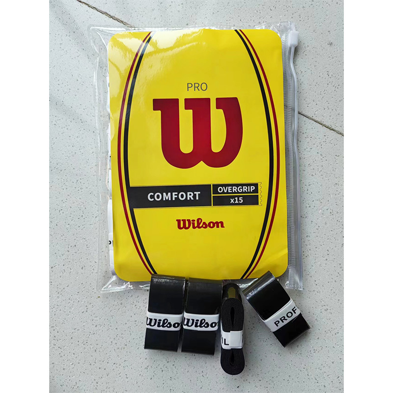 Wilson TENNIS Overgrip ดั้งเดิมไม้แบตมินตันกาวในตัวเหนียวไม่ลื่นไม้เทนนิสชายหาดแร็กเกต Sweatband Grip