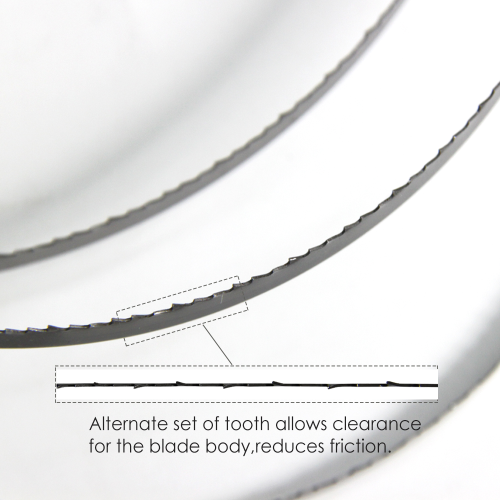 TASP 2 hojas de sierra de cinta para carpintería sierra de cinta 1400 1425 2240 1065 mm 6 10 14 24 TPI para Einhell Makita Metabo Scheppach