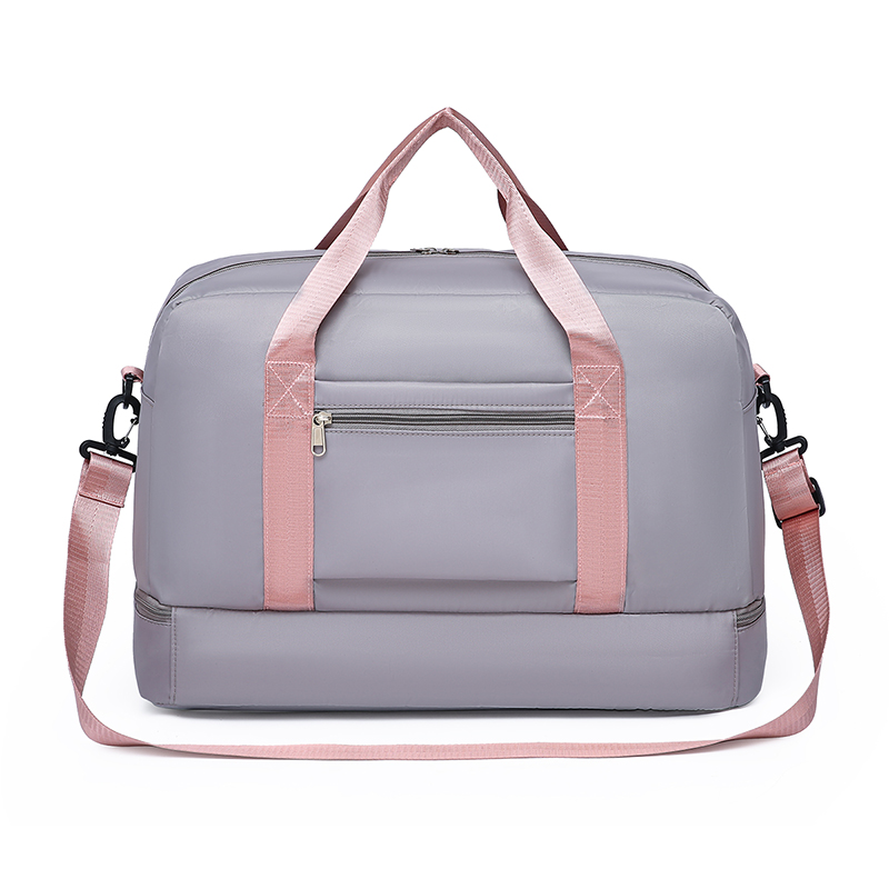 Bolsa de viagem de grande capacidade Oxford Gym Fitness Bag com zonas molhadas/secas e compartimento para sapatos para viagens ao ar livre Bolsa esportiva