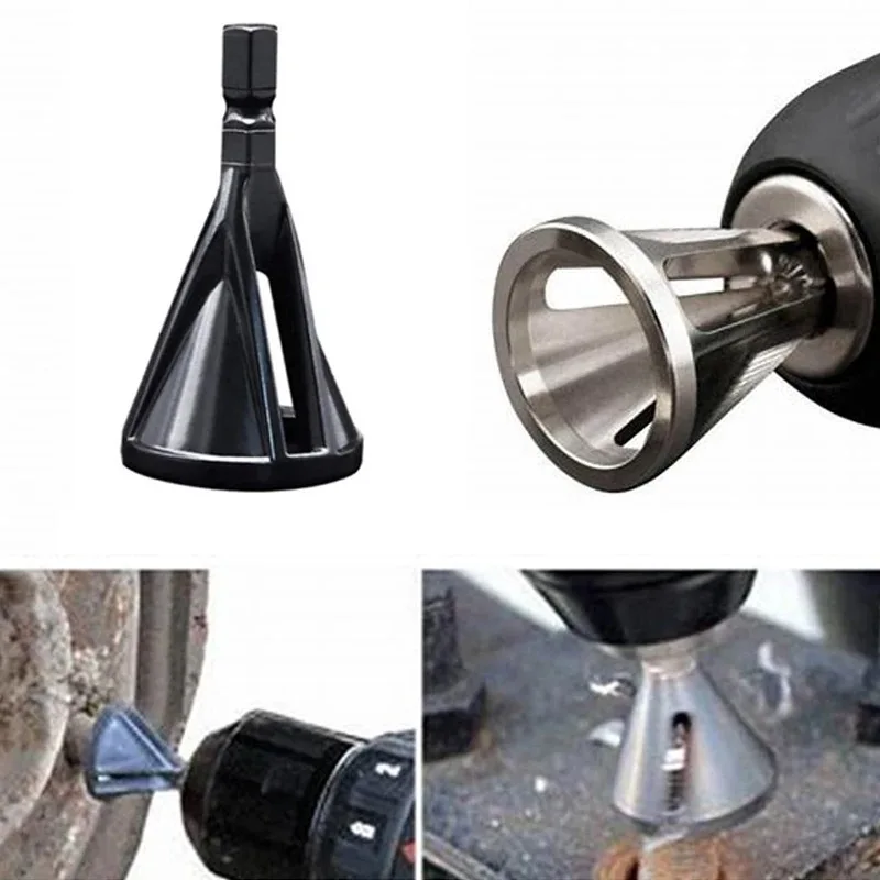 Three Blade New External Chamferer Deburring Triangular/hexagonal Handle Drill Bit Trimming Electric Tool Accessories