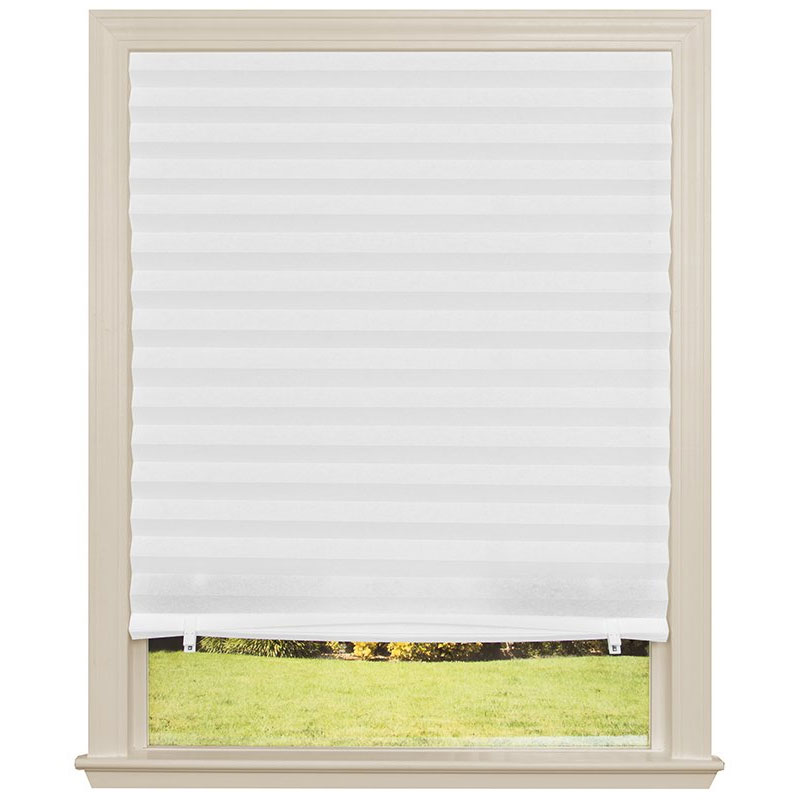 Pantallas de ventana plisadas simples, cortinas autoadhesivas no tejidas semisombreadas, cortinas para sala de estar, dormitorio, baño, decoraciones para el hogar