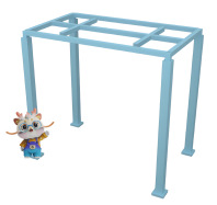 Trainingsausrüstung für sensorische Integration im Kindergartenbereich. Suspension-Swing-Ausrüstung. Rechteckige Schaukel