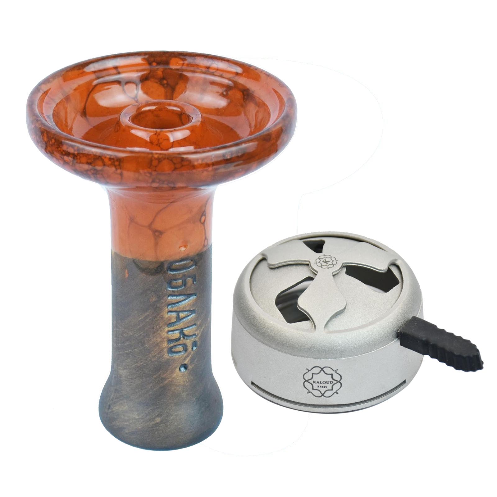 Cuencos para cachimba con esmalte de Color, soporte de cerámica para tabaco, Shisha, sistema de manejo del calor, accesorios para cachimba Oblako Chicha