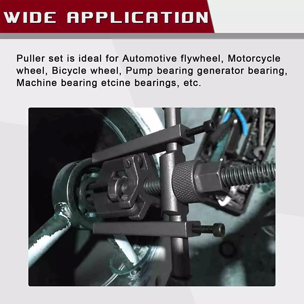 รถภายในแบริ่ง PULLER เกียร์ 3-Jaw EXTRACTOR ซ่อมรถยนต์ชุดเครื่องมือประหยัดแรงงานรถแยกแบริ่งกําจัด