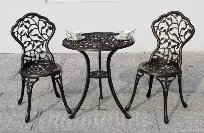 Juego de mesa de centro de ratán para jardín, muebles únicos para exteriores, cafetería