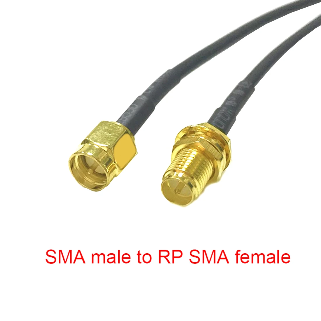 Cable de extensión de antena WIFI, conector macho SMA, conector hembra, adaptador Pigtail recto de ángulo recto RG174 10cm/20cm/30cm/50cm/100cm