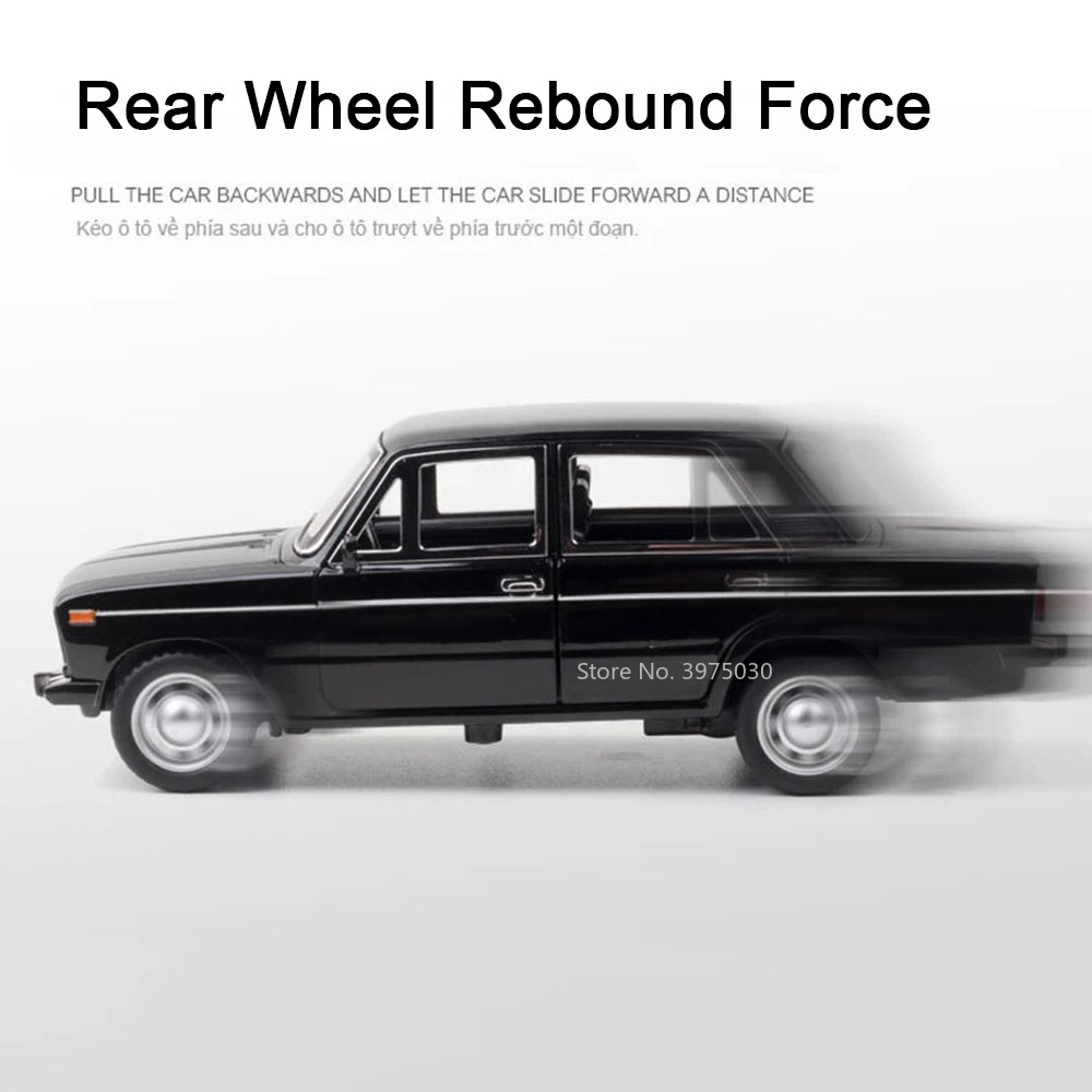 1/24 lada 2106 liga escala modelo de carro diecast veículos carro brinquedos com som e luz brinquedos coleção para meninos presente aniversário crianças