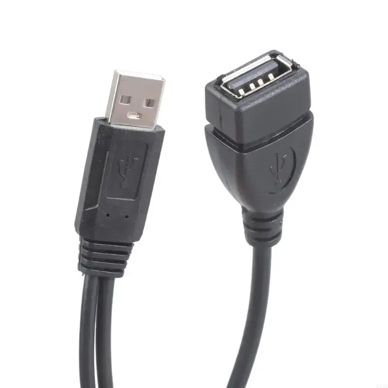 Cabo usb 2.0 de alta qualidade, cabo adaptador divisor duplo usb, um a dois fêmeas para usb 2 macho, cabo de extensão de alimentação