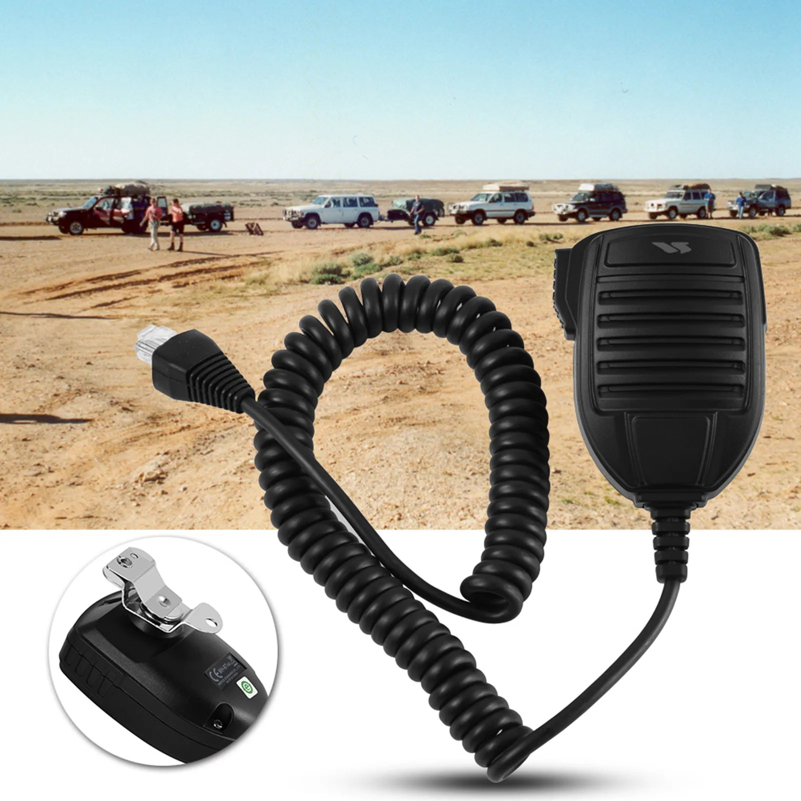 MH‐67A8J Mobiles Mikrofon für Yaesu/Vertex Radio VX2500 VX2508 VX2208 VX2108 8-polig
