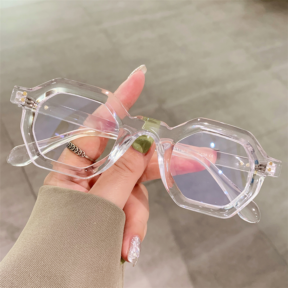 Gafas de sol hexagonales para hombre y mujer, lentes de sol cuadradas con remaches de polígonos pequeños para ciclismo, conducción y Pesca