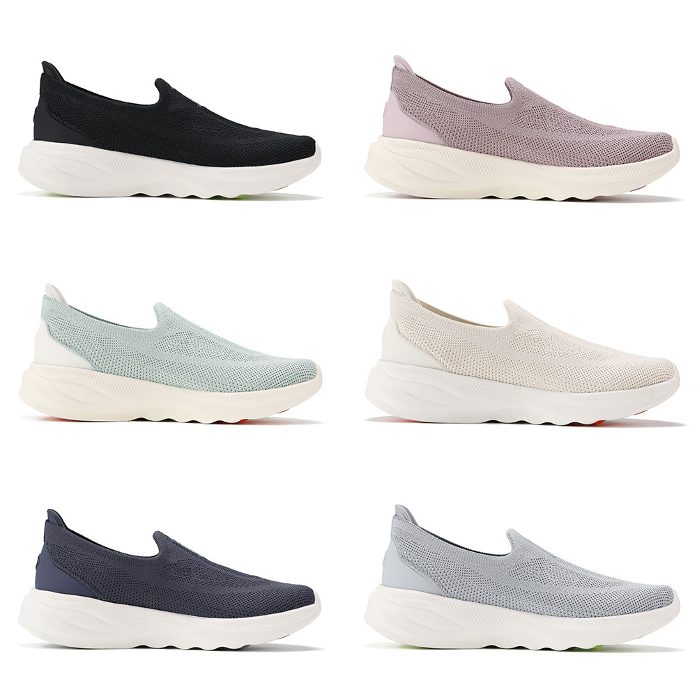Li-ning mujeres SOFT GO 2 KNIT Slip-on zapatos casuales para caminar cojín transpirable forro Flexible zapatillas deportivas cómodas AGLV018