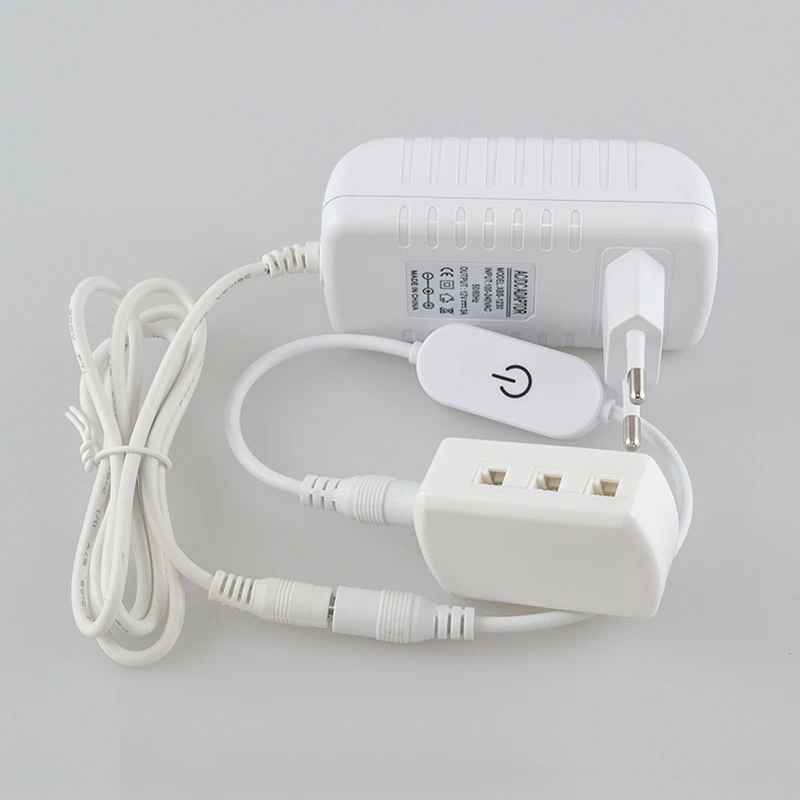 LED Under Cabinet Lamp DC12V Touch Switch Control Dimmable Puck Round 3W 5W white color Cabinets Cupboard Lights DIY Set