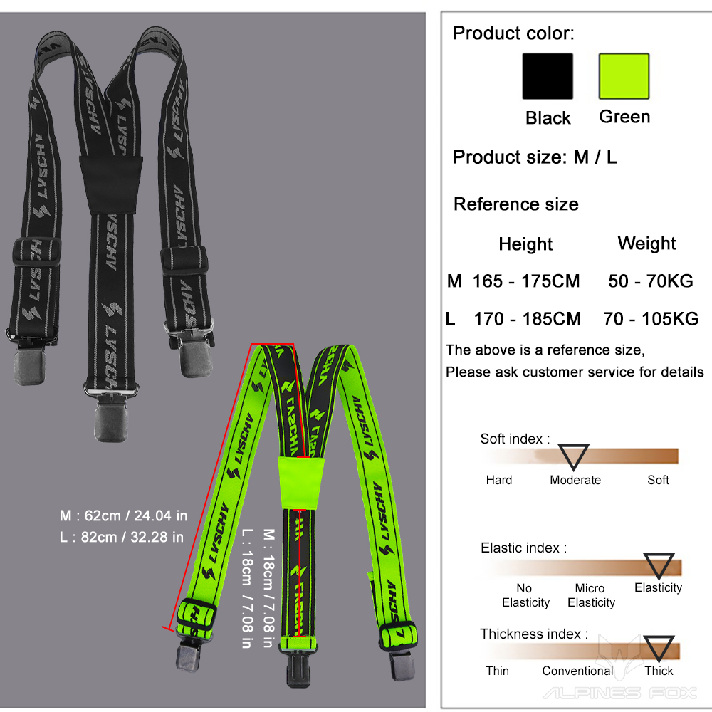 ยี่ห้อใหม่ Heavy Duty Braces กางเกง Suspenders ปรับ Y กลับ Suspender สายรัดรถจักรยานยนต์ Racing กางเกง Snow Jet เครื่องแต่งกายอะไหล่ L