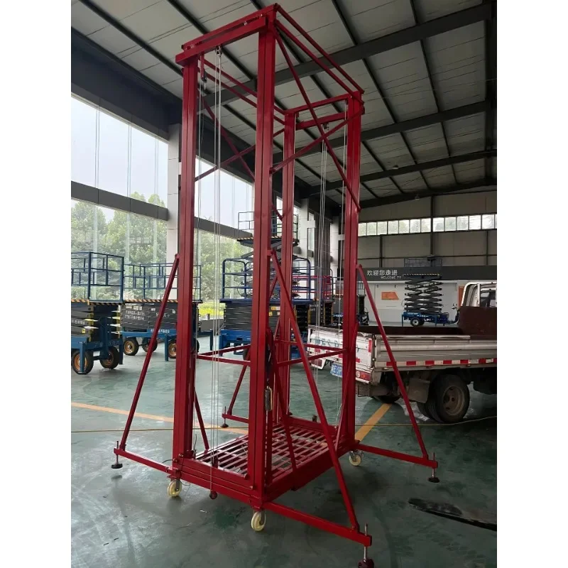 Customizable Home use Electric Scaffolding Small Lifting platform Cargo elevator Remote control Mobile Foldable