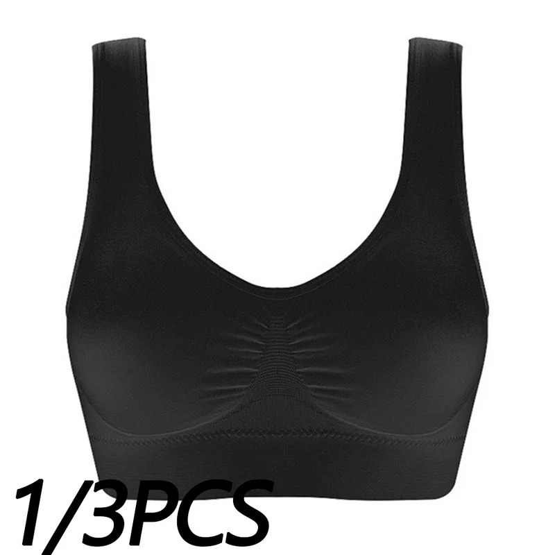 Naadloze beha voor dames Crop Top Zwarte verticale streep Ademende sportbeha Fitness Tube Tops Yoga ondergoed Sportbeha