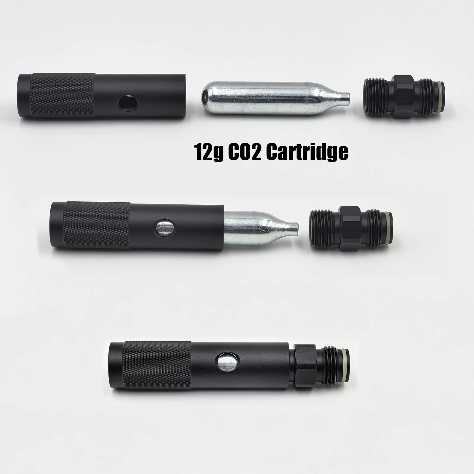 Quick Charge Adapter พิเศษสําหรับ 12 กรัม CO2 ตลับหมึกอลูมิเนียมวัสดุ G1/2-14 หรือ M16 * 1.5 มาตรฐาน CO2 ถังด้าย