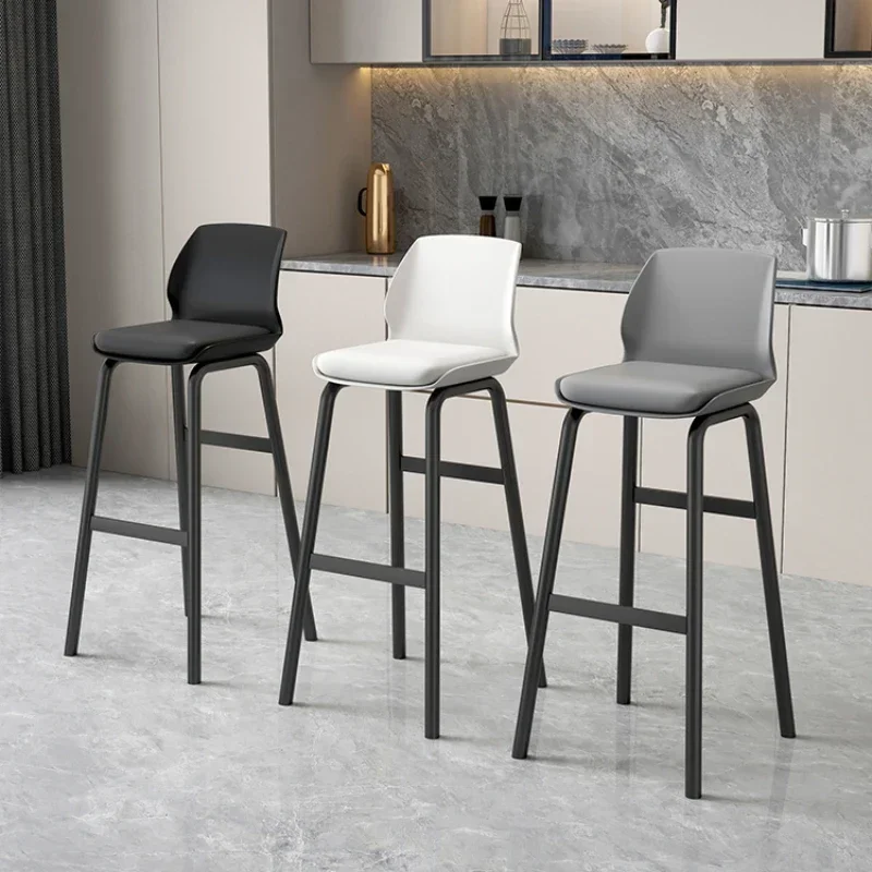 Silla de Bar cuadrada con isla de cocina, tocador, salón de cuero, taburete de Bar de Comedor moderno, diseño de biblioteca, Sillas Para Comedor, muebles Para el hogar