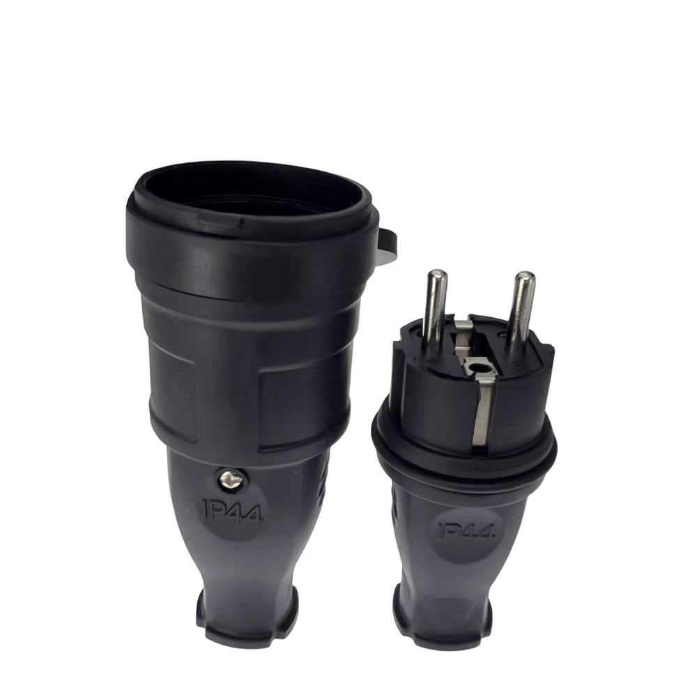フランス防水メスソケット 16A 電気オス Schuko プラグ 250V AC 電源アダプタ 4000 ワット電源ソケット工業用