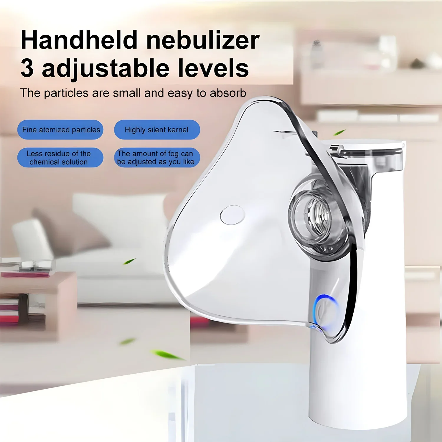 Mini Medical Nebulizer Nebulizer มือถือกลางแจ้ง Ultrasonic Atomizer แบบพกพา Mute หอบหืด Inhaler สําหรับผู้ใหญ่เด็ก USB