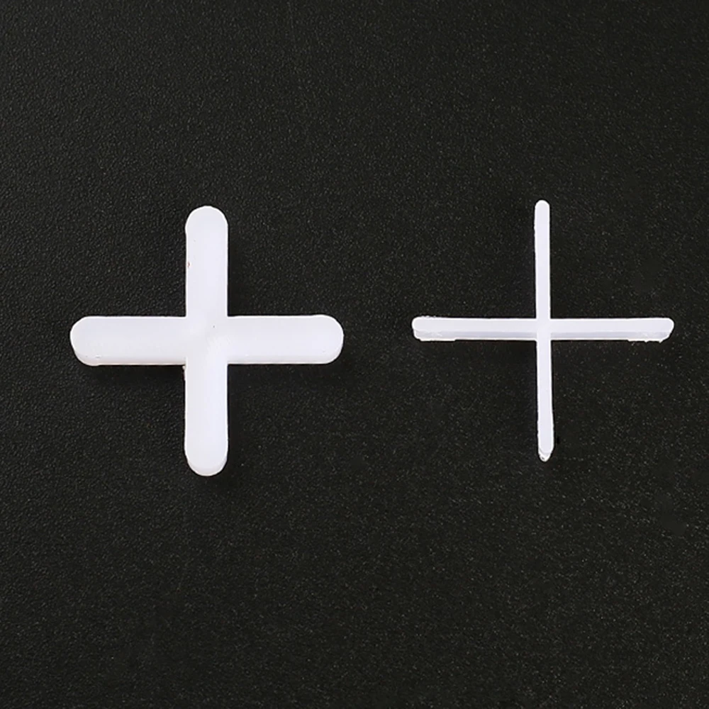 100PCS 1/1.5/2/2.5/3mm Tile Leveling Spacer Locator Cross Tool Tile Leveler Wall Floor Tiles Leveling System Construction Tools