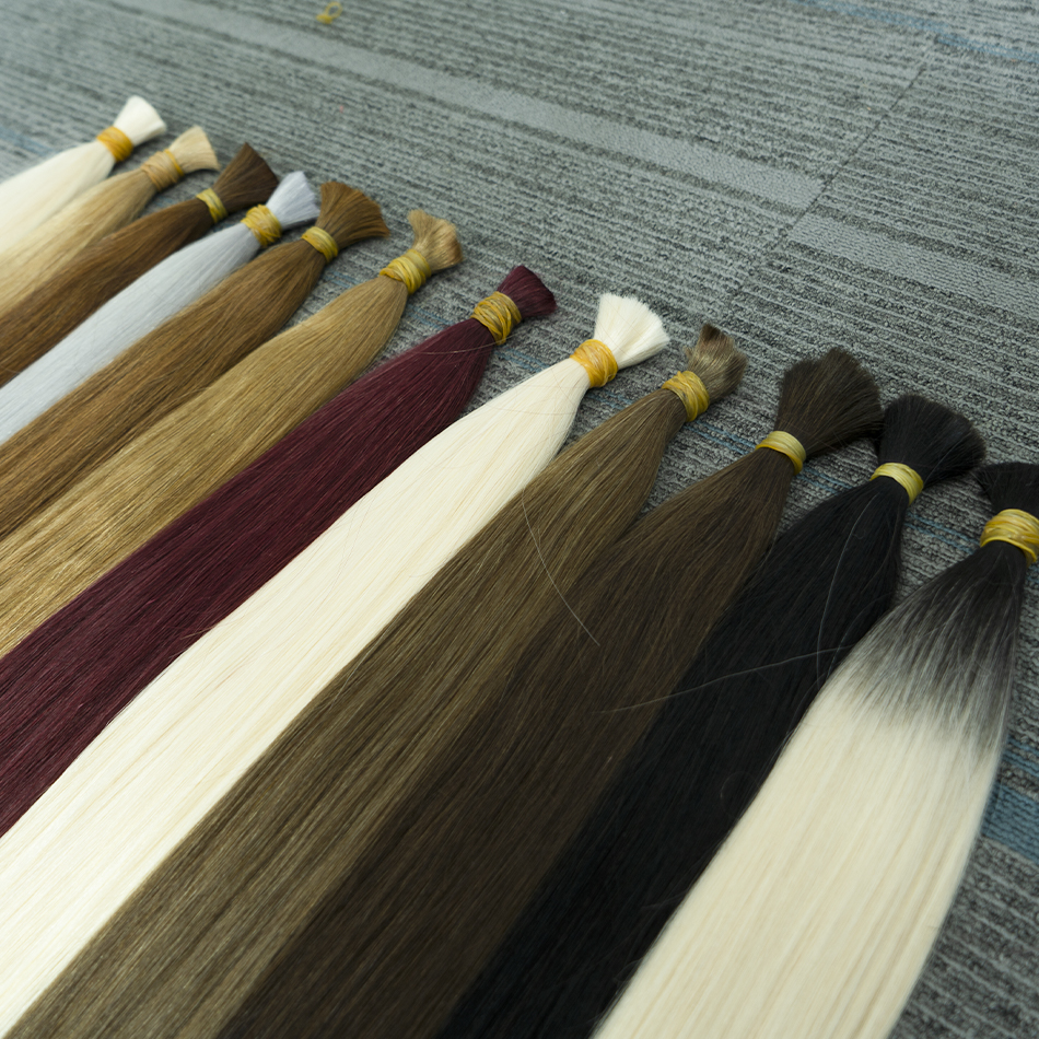 Human Hair Bulk No Weft Virgin Remy Hair Vietnamese Hair Straight Hair Bulk Real Natural Hair No Weft For Braiding Wholesale