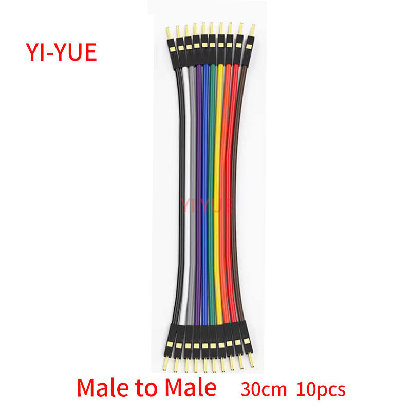 Cable de puente de 10 pines línea Dupont 30cm macho a macho + hembra a macho + Cable Dupont hembra a hembra, para Arduino Kit electrónico DIY