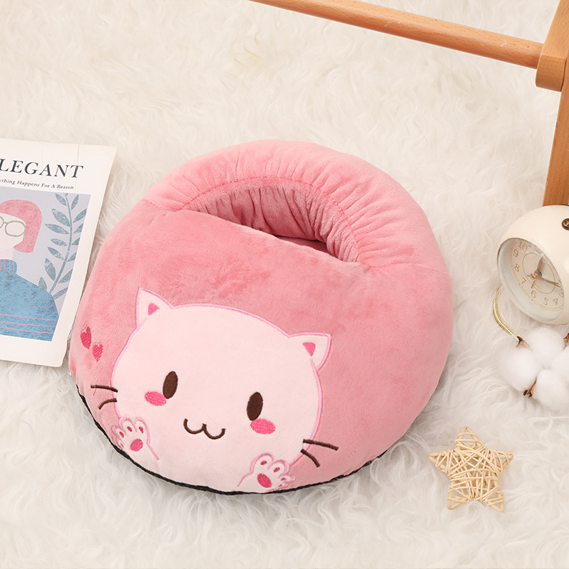 USB電源の電気加熱フットウォーマー,漫画の猫,暖かい足のカバー,家庭用の加熱パッド,寝室の睡眠