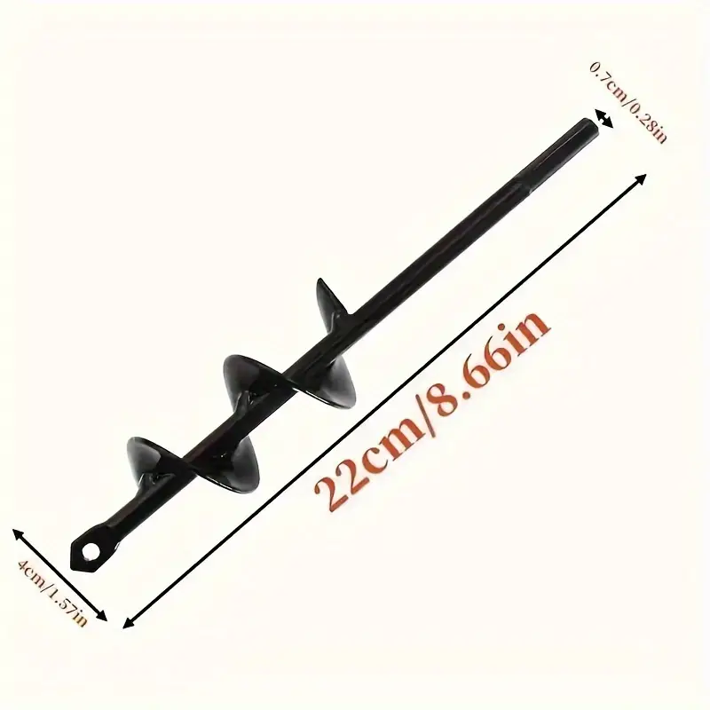 Garden auger bits for planting hexagonal shaft drill bits require no power Solid steel auger for bulb and bedding plant growing