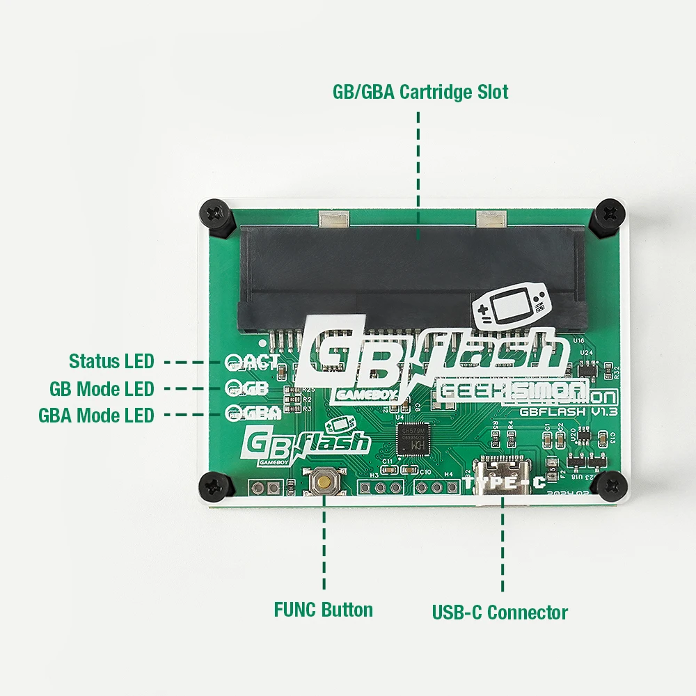 Quemador de tarjetas de juego para Game Boy/Game Boy Advance Backup ROMs salva lector de juegos Flasher para cartucho GBA/GBC GB Cart