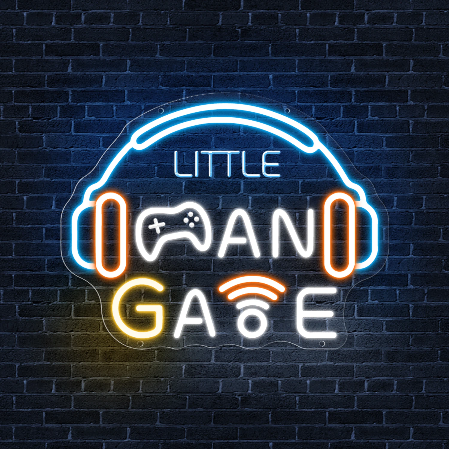 ห้องเกมป้ายนีออน GamePad Neon LED ป้ายสําหรับห้องเกม PlayStation Luminous ป้ายธุรกิจ Gamer ตกแต่งห้องไฟ