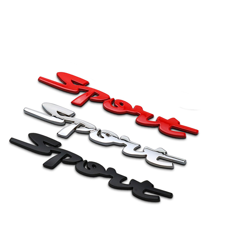 Metall 3d Chrom Kofferraum Auto Karosserie Sport Sport Wort Brief Aufkleber wasserdicht Logo Emblem Abzeichen Aufkleber Aufkleber Auto Zubehör