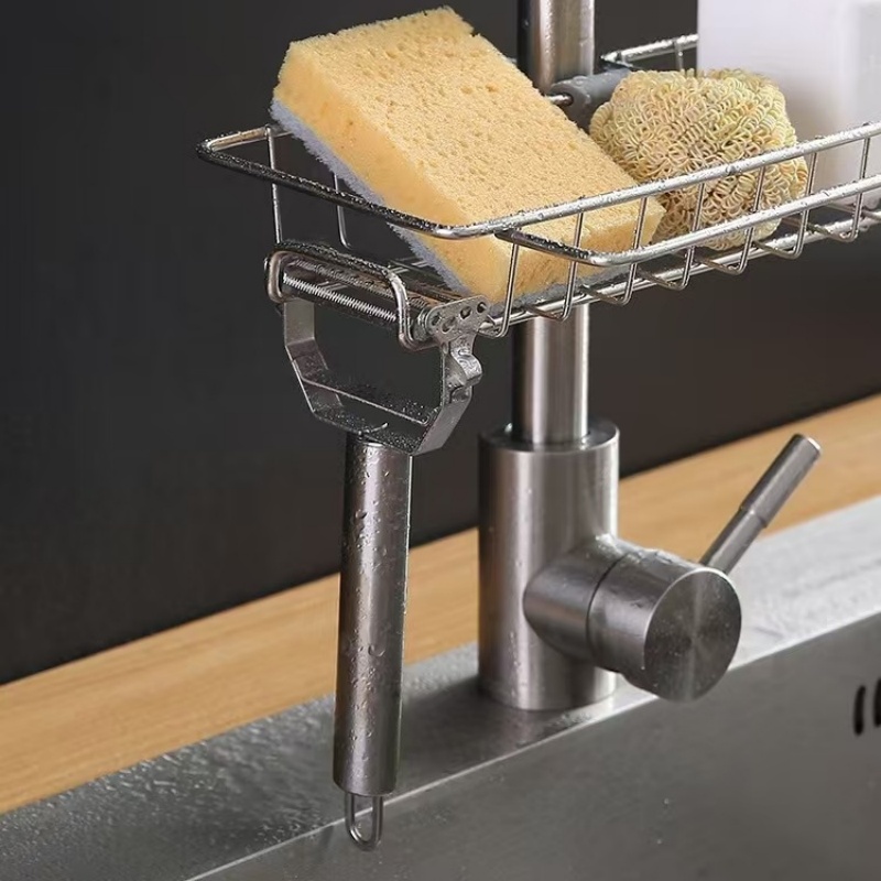 Faucet Hanging Type Drainage Rack For Kitchen Sink Bathroom Sink Holder Storage Rack Shelf Organizer Kitchen Accessories