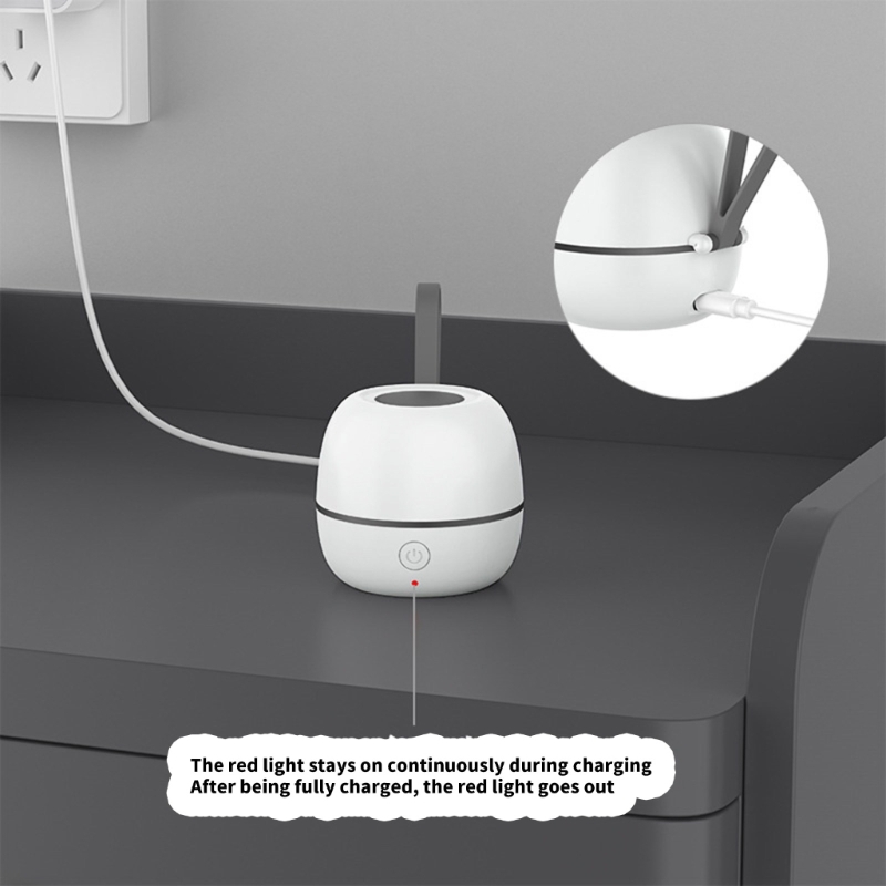 Caja almacenamiento L5YF para chupetes bebé, contenedor portátil recargable USB C