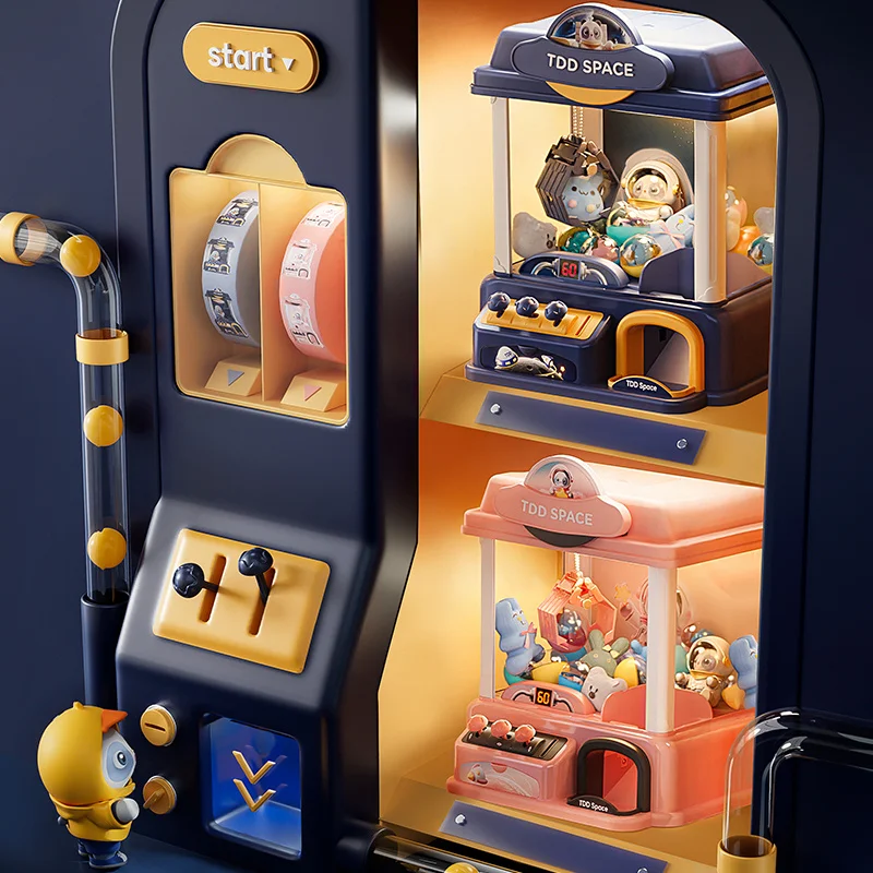 ตุ๊กตาเครื่องหยอดเหรียญเล่นเกม MINI Claw จับของเล่นตุ๊กตา Maquina dulces เด็ก Interactive ของเล่นของขวัญวันเกิด