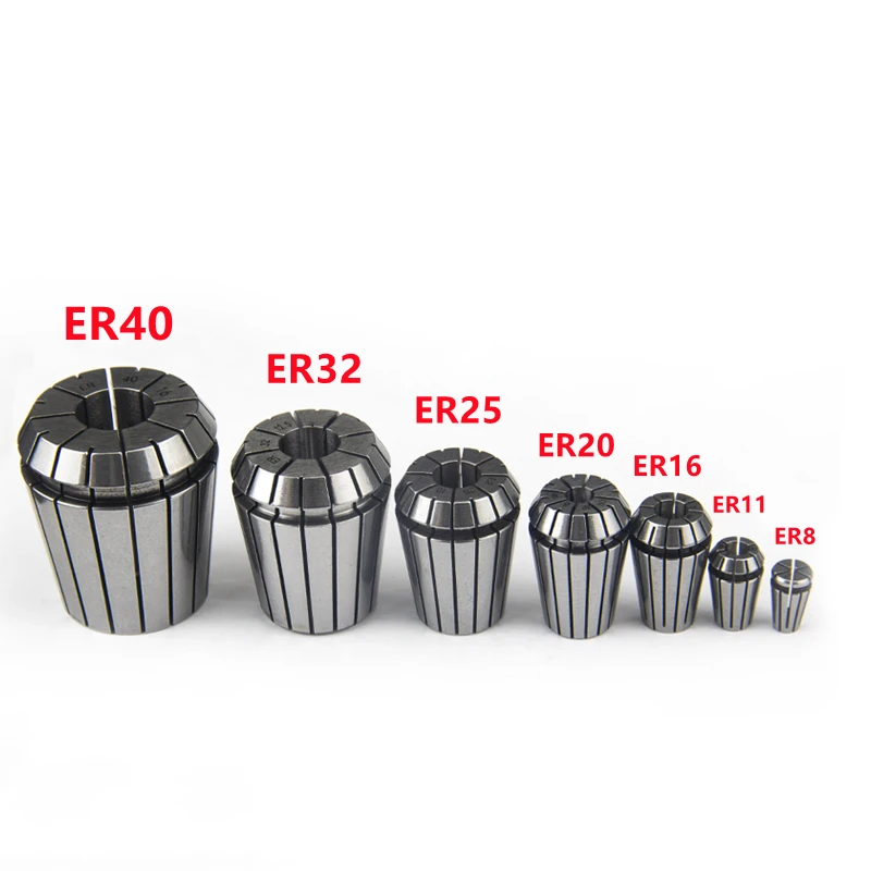 ER11 ER16 ER20 ER25 ER32 척 홀더 용 표준 정확도 탄성 ER 클램프 척, 경화 조각 기계 CNC 액세서리 고품질 밀링 커터 ER 콜릿 밀링 선반 스핀들 모터 공구 홀더 BT 클램핑 공구 드릴 척 CNC 밀링 액세서리 1mm-20mm
