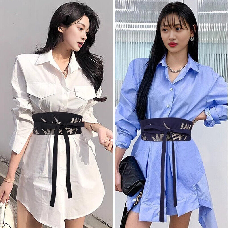 Cinto kimono tradicional japonês feminino, espartilho com borla, cinto largo, guindaste yukata, acessórios de fantasia