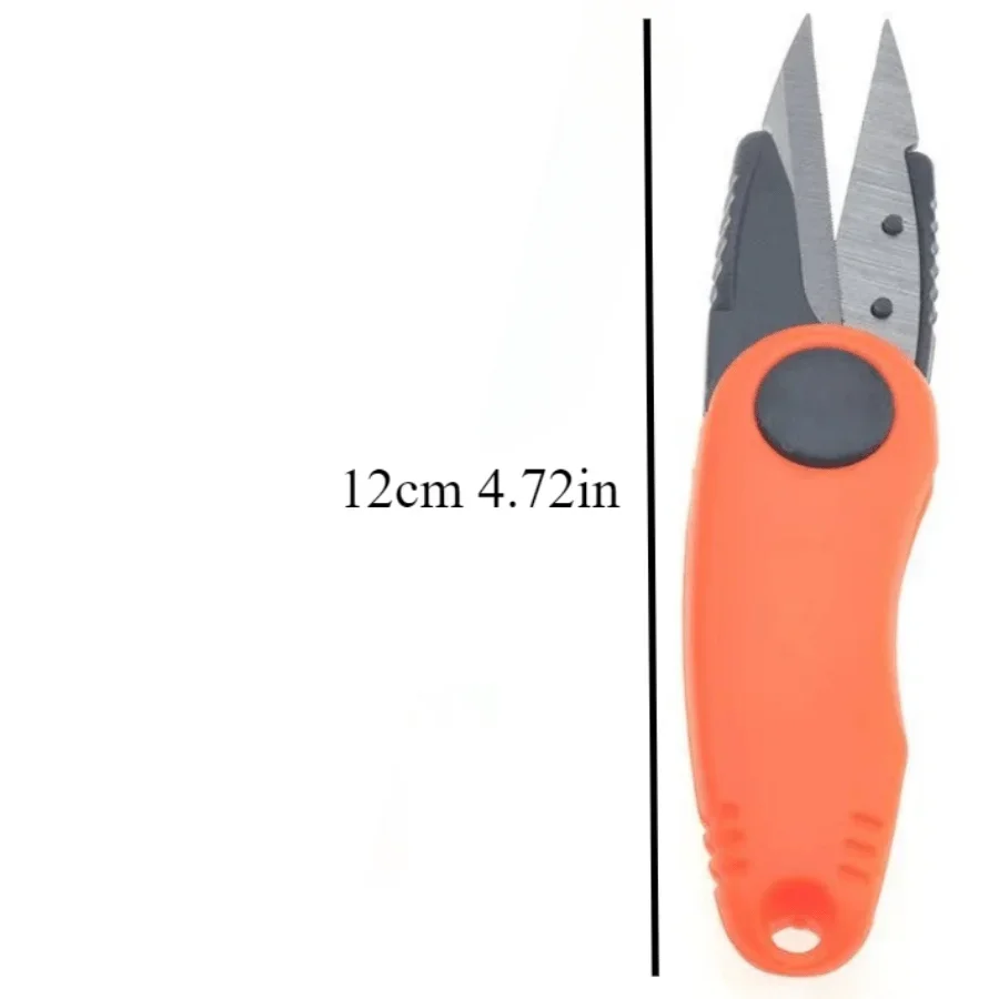 Tijeras plegables de acero inoxidable para uso en peces, tijeras multifunción para corte de sedal, aparejos de Pesca tipo camarón