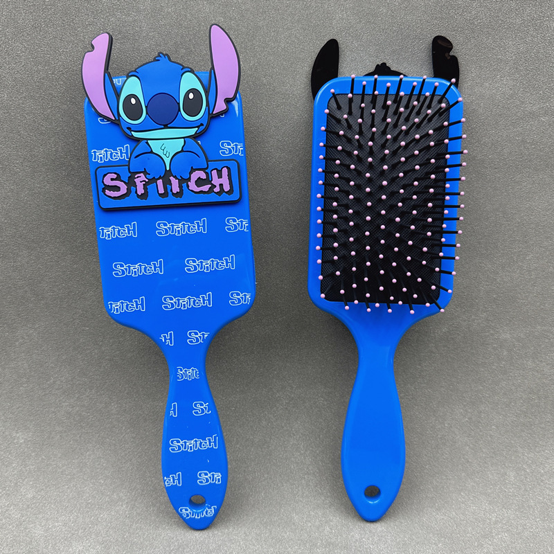 Disney Animation Lilo & Stitch Comb Series Cartoon Stitch Peripheral Air Cushion Massage Comb Children Girl Student Comb Gift