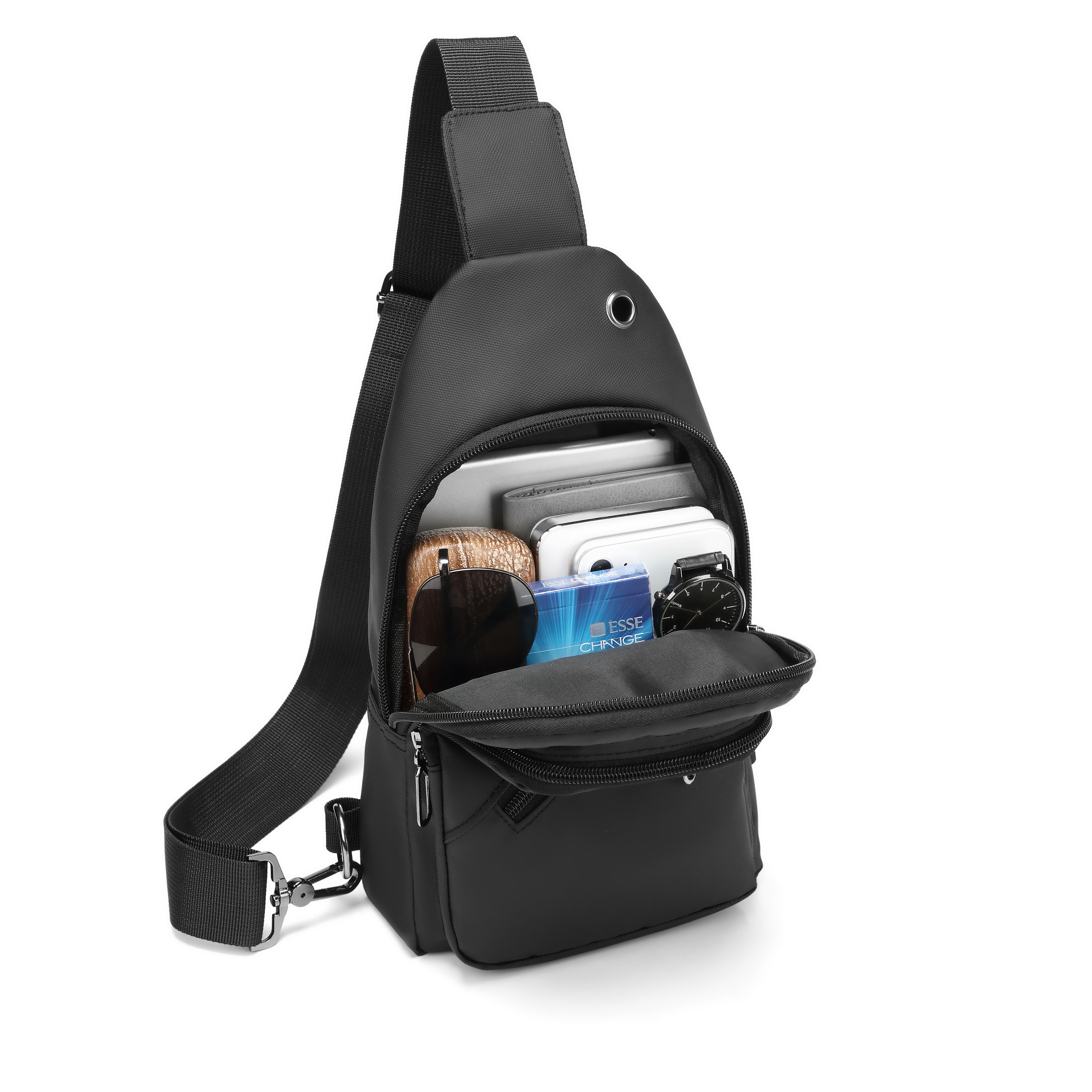 XOKY ショルダーバッグ多機能盗難防止メッセンジャーパックマンクロスボディクロスボディトラベルスリングチェストバッグパック 1066