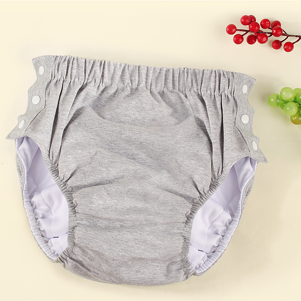 Baumwolle Erwachsene Stoffwindeln Wasserdichte Windelhose für alte Männer Wiederverwendbare Windeln Hosen Tasche Waschbare atmungsaktive Stoffwindeln