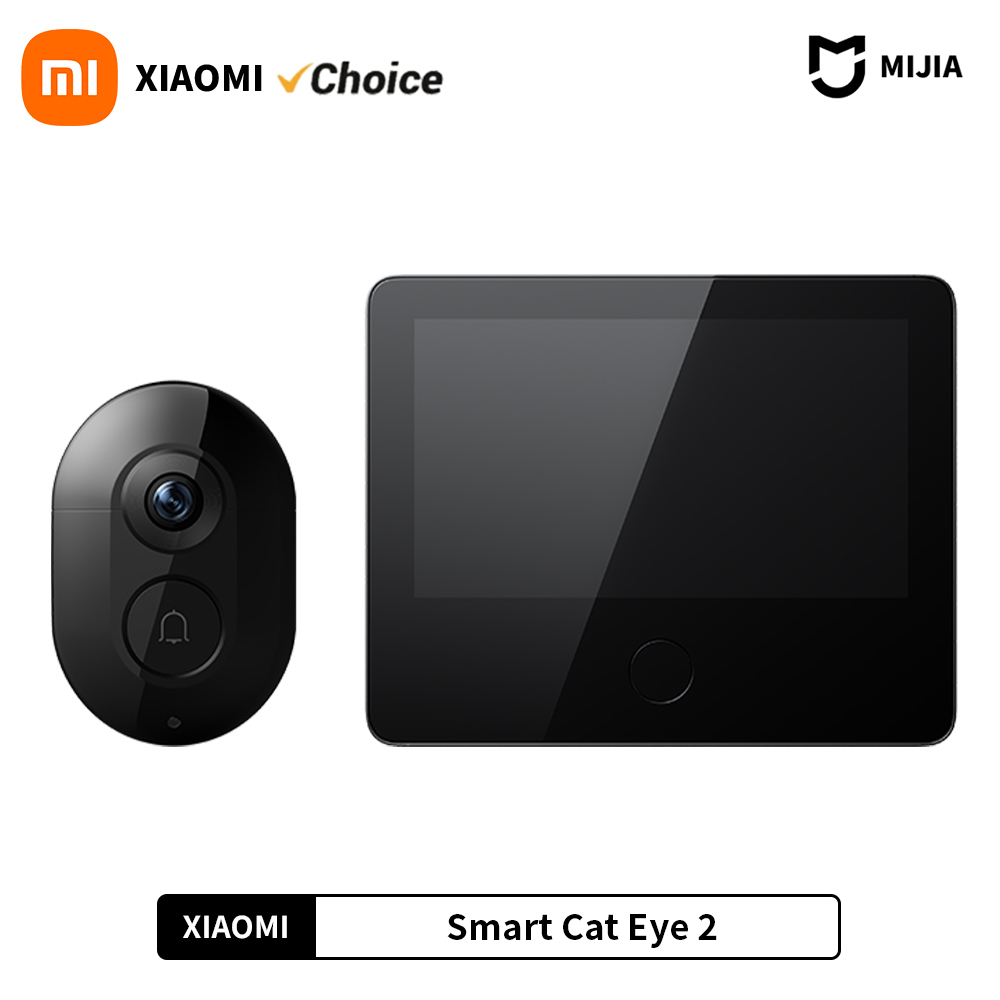 Xiaomi Smart Cat Eye 2 HDR 5 Polegadas 720P Tela 3MP HD Câmera 180 °   Campainha infravermelha do intercomunicador da visão noturna da lente grande angular 940nm