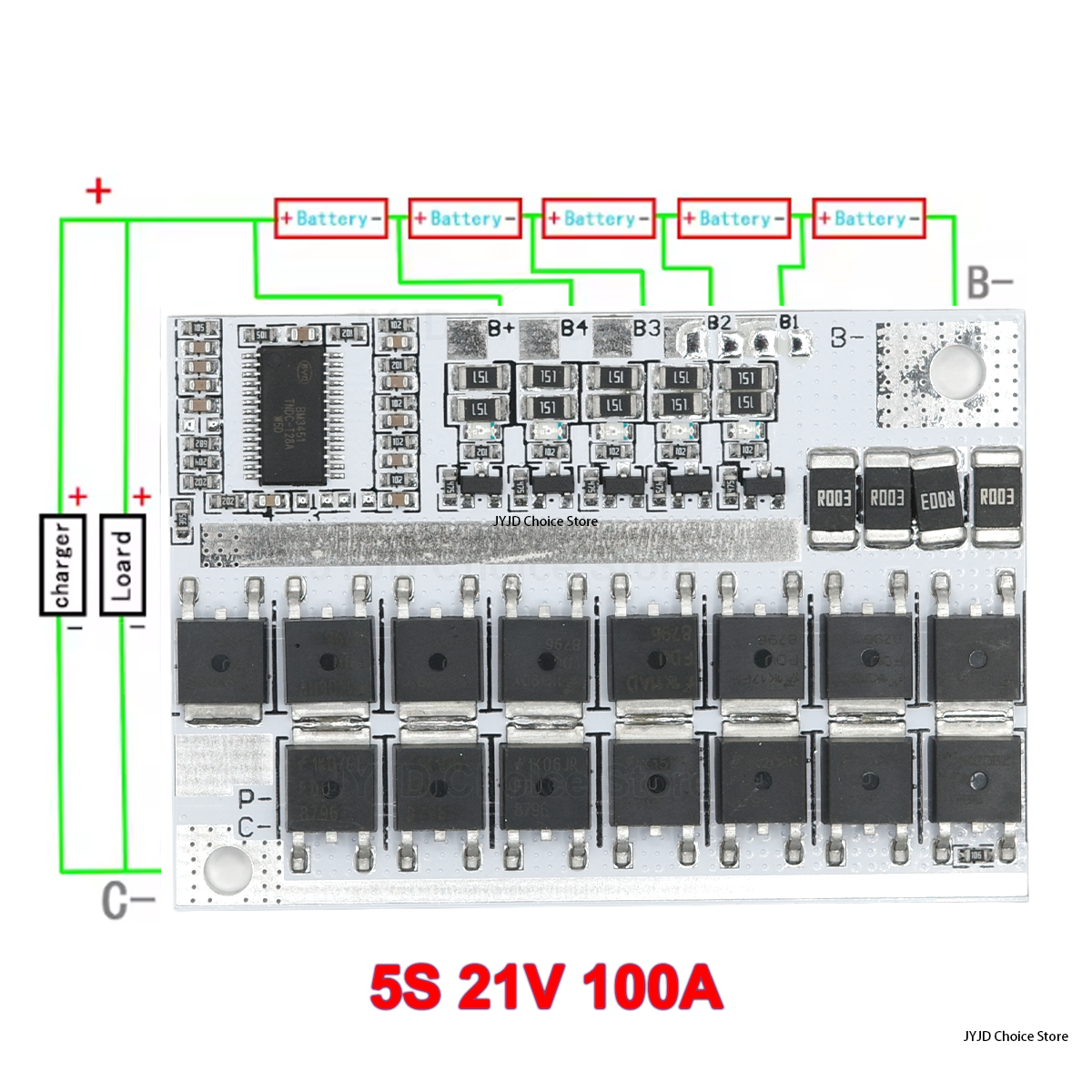 3s 4s 5s Bms 12v 16,8 v 21v 3,7 v 100a Li-ion Lmo placa de circuito de protección de batería de litio ternaria carga de equilibrio de polímero de litio