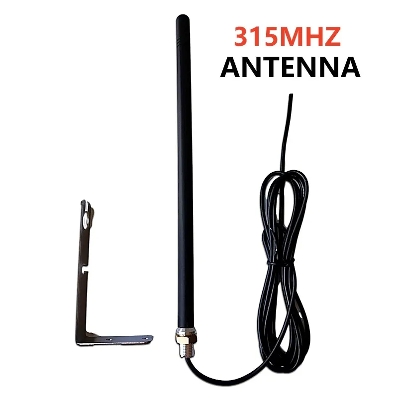 Ao ar livre impermeável ultra-longa distância extensor, controle remoto transmissor, garagem porta portão, antena, 315MHz