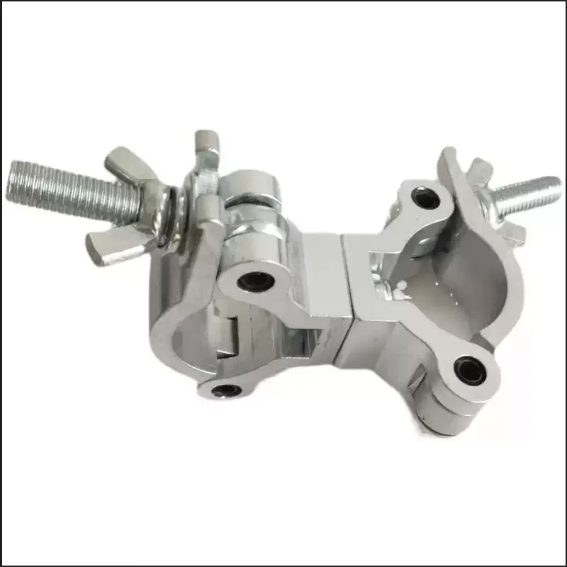 1 ชิ้น 6061 อลูมิเนียมอัลลอยด์คงที่เหล็กท่อนั่งร้าน Fastener โปรไฟล์อลูมิเนียมอุปกรณ์เสริมรอบหลอด Movable Connector