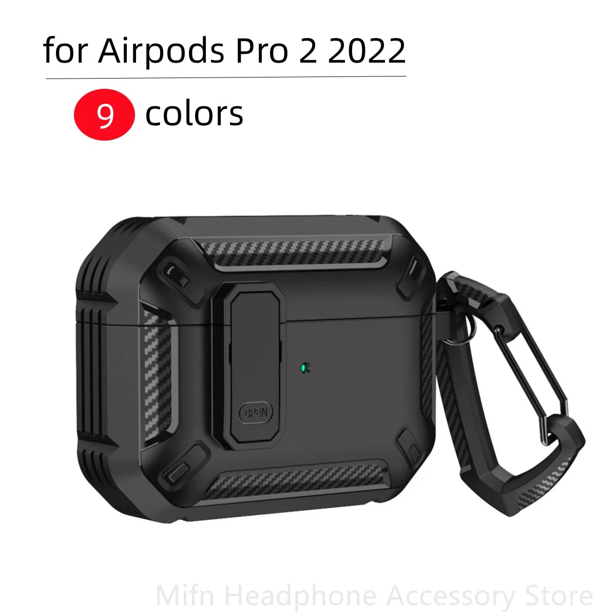 Etui z włókna węglowego do słuchawek Airpods Pro 2 Etui z przełącznikiem Etui na słuchawki Odporne na wstrząsy etui dla mężczyzn Etui do słuchawek Airpods Pro 1 2 Airpod 3 Etui